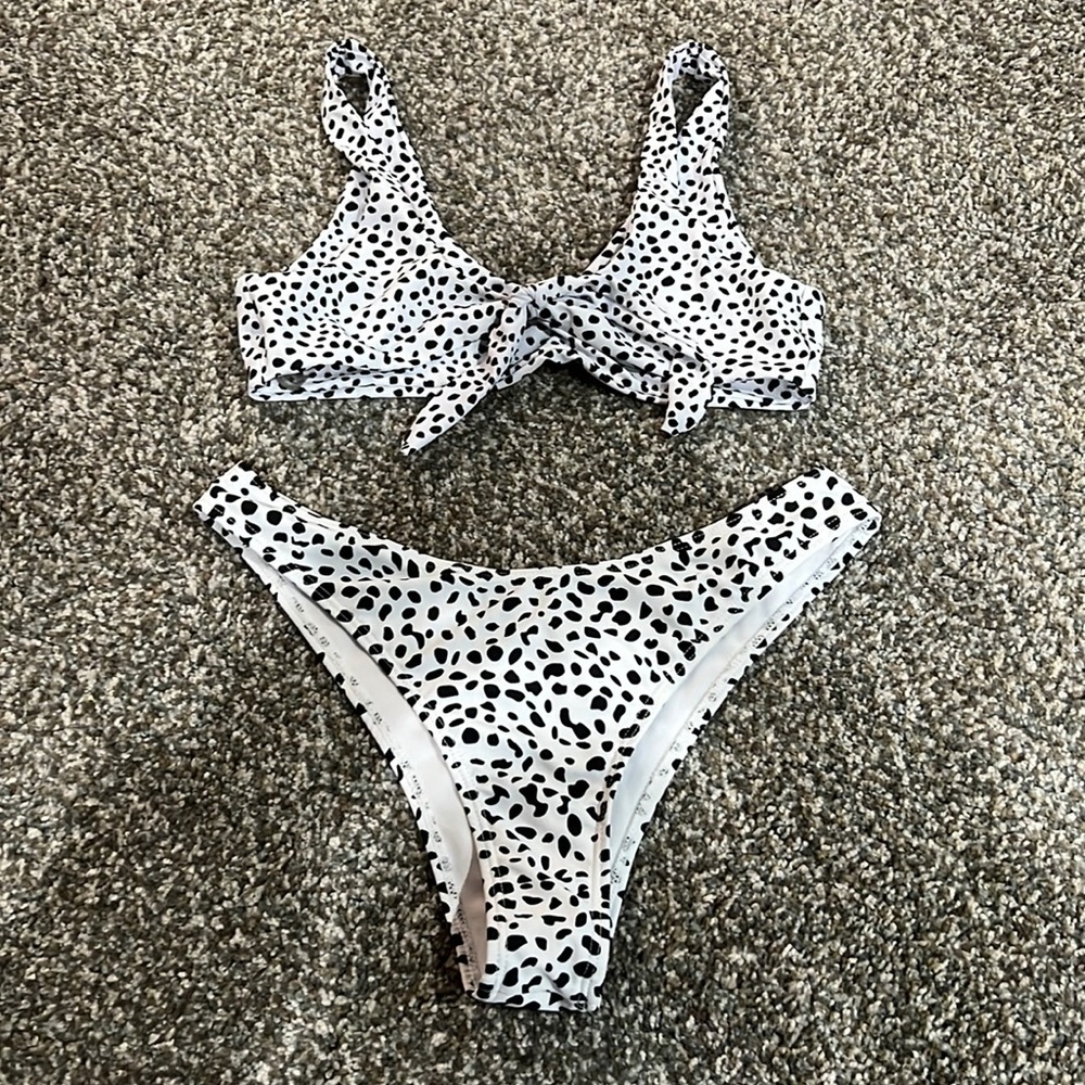 dalmatian print bikini